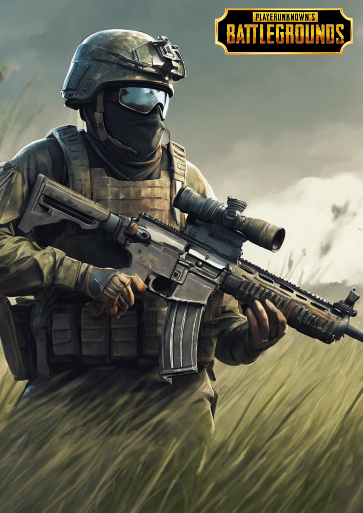 Kageprint pubg-mobile 3 A4, med tekst