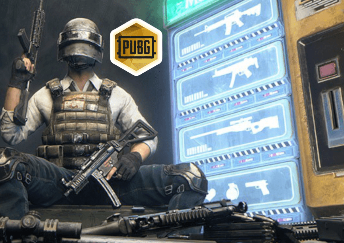Kageprint PUBG Automat A4, med tekst
