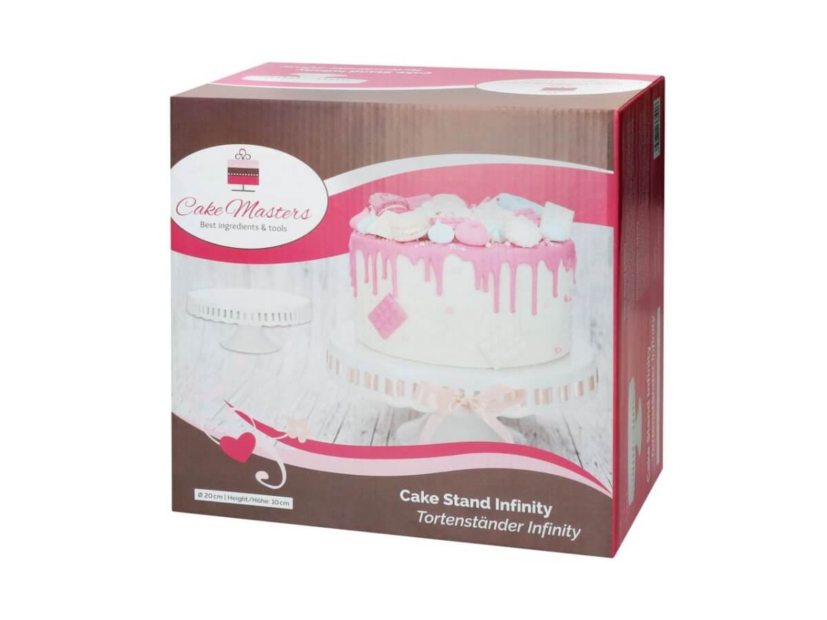 Cake-Masters kage Stand Infinity hvid Ø 20cm