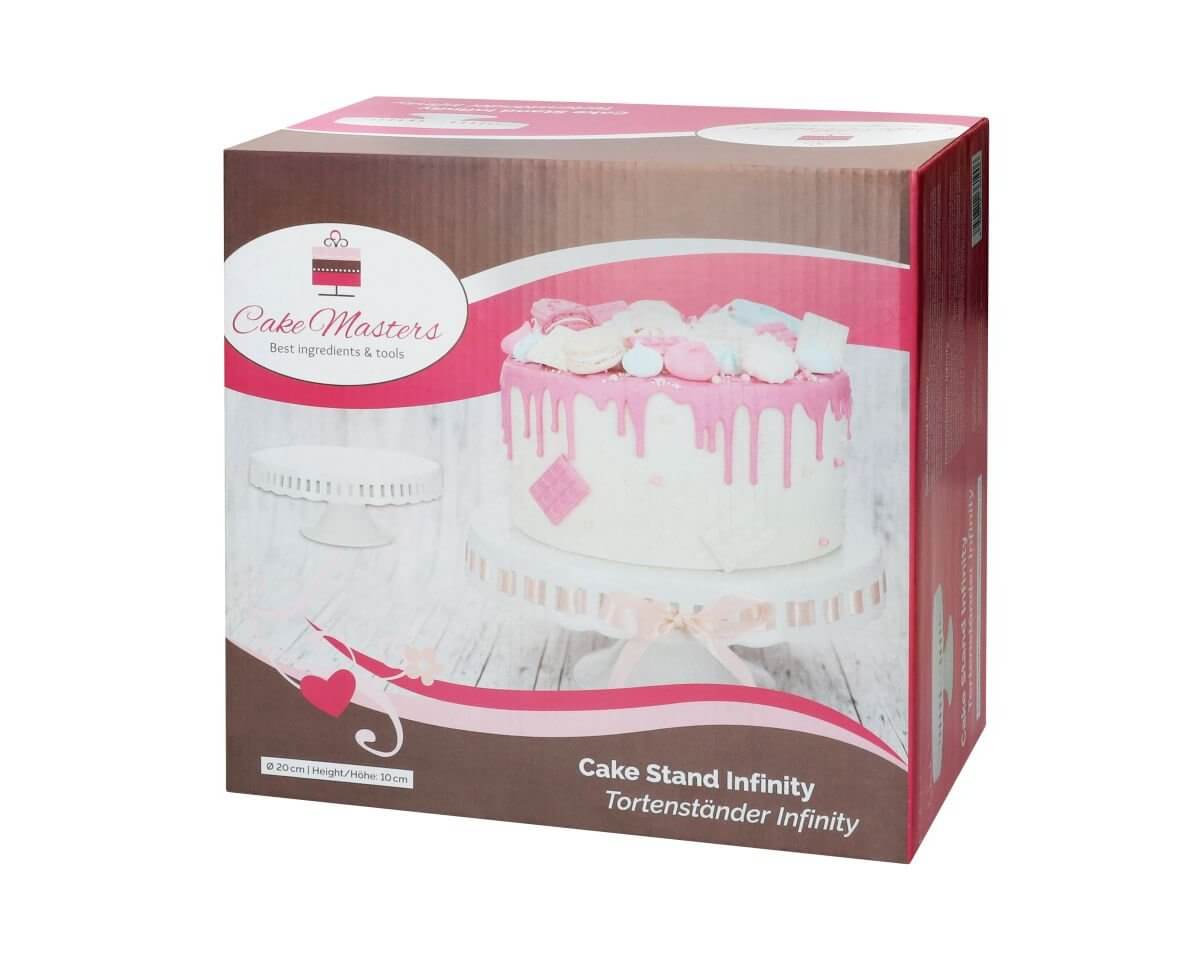 Cake-Masters kage Stand Infinity hvid Ø 20cm